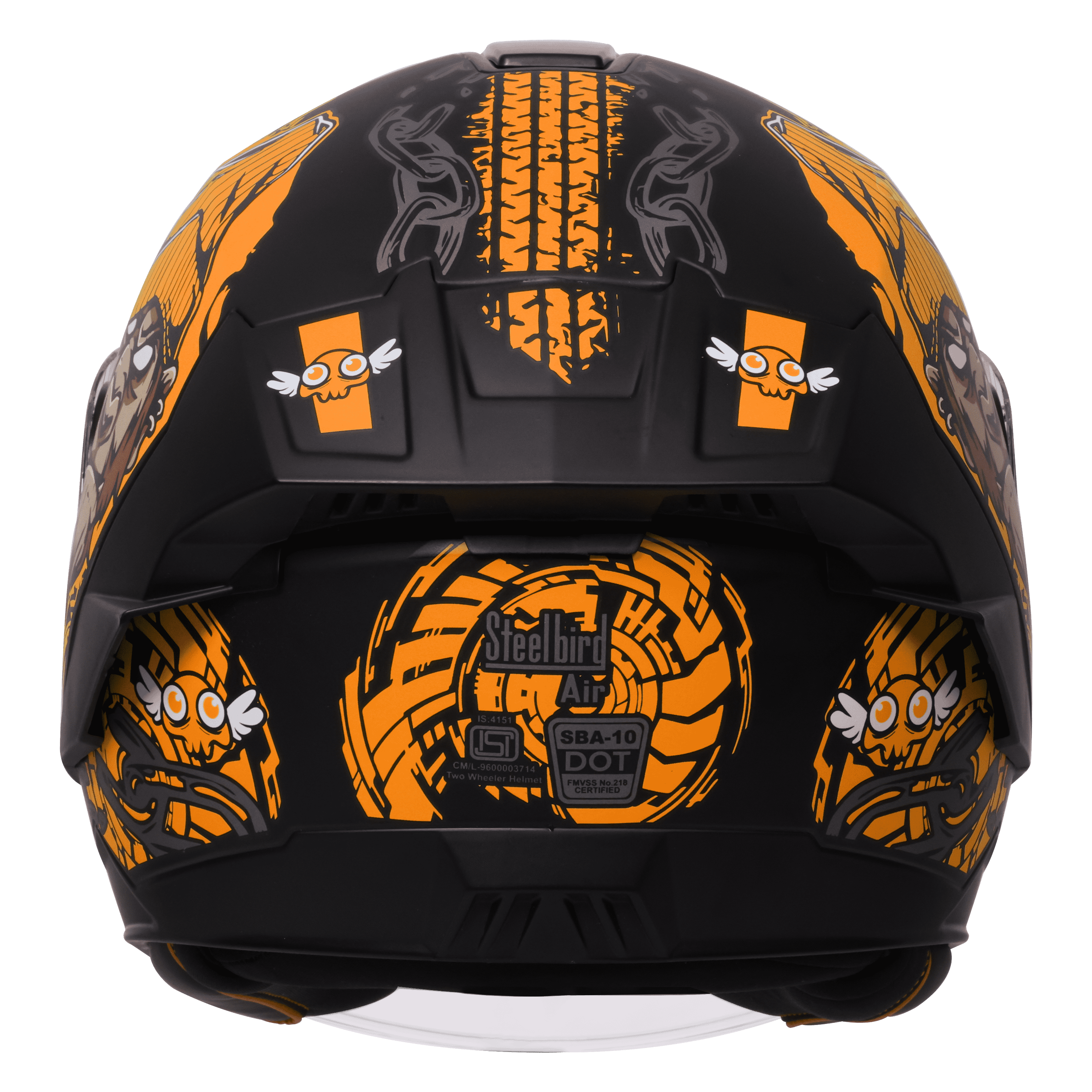 SBA-10 ISS MAD APE GLOSSY BLACK WITH ORANGE